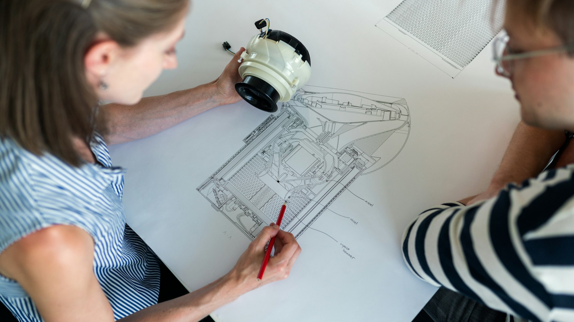 Construction worker monitoring progress on site